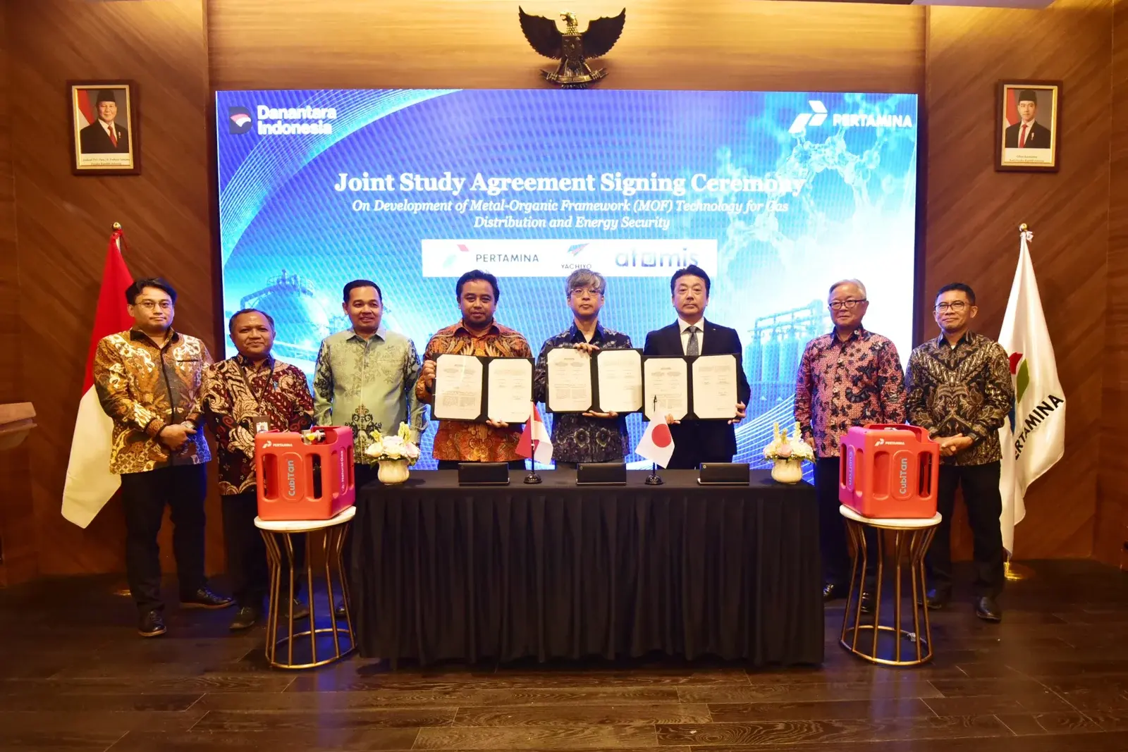 Pertamina Kaji Teknologi Distribusi Gas Berbasis MOF Bersama Mitra Jepang