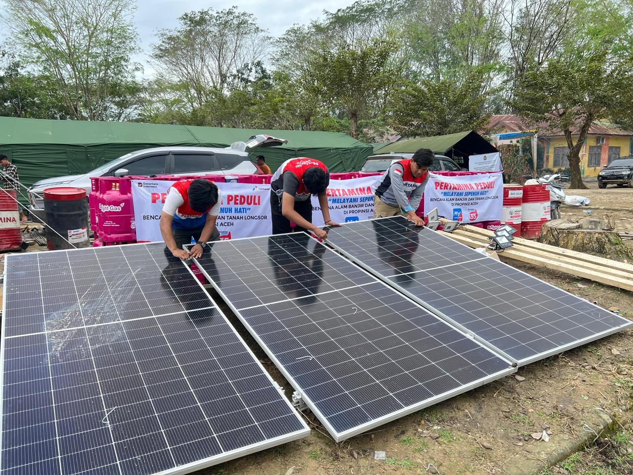 Pertamina Manfaatkan Energi Terbarukan Melalui PLTS untuk Dukung Listrik Darurat Pascabencana di Aceh Tamiang