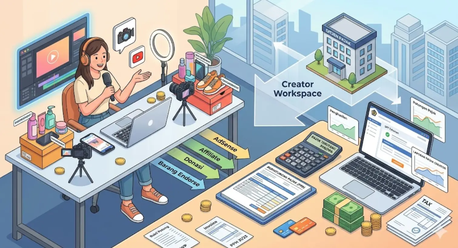Pajak dari Konten: Apakah Conten Creator Harus Bayar Pajak atas Barang Endorse?