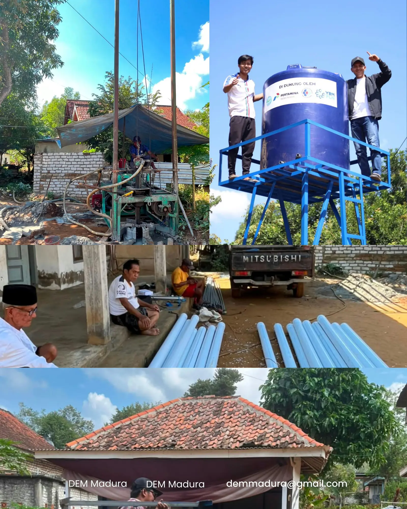 Peringati HUT ke-81 RI, Dewan Energi Mahasiswa Madura (DEM Madura) Hadirkan Abdi Desa untuk Warga Desa Krisis Air