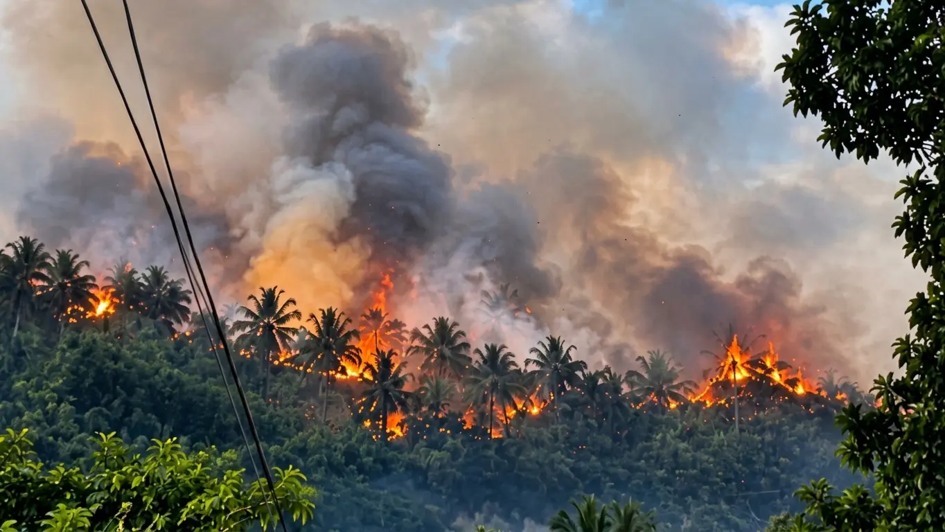 Karhutla di Gunung Klabat Meluas, 651 Hektare Lahan Hangus
