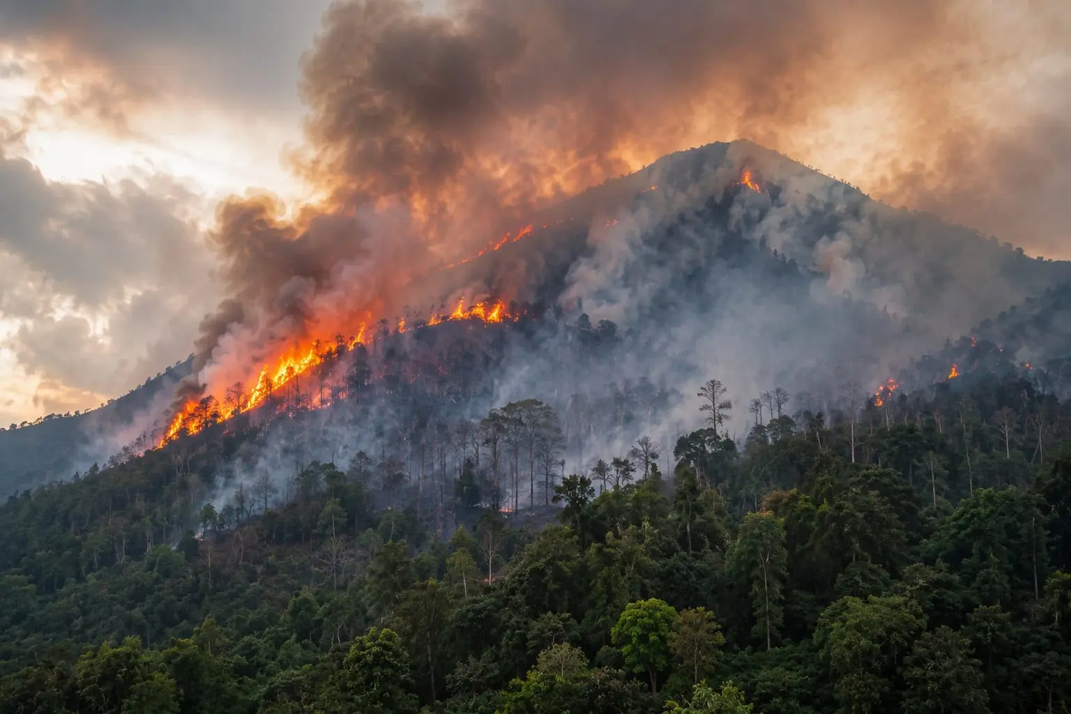 Tiga Gunung di Sulawesi Utara Terbakar, Ratusan Hektare Lahan Terdampak